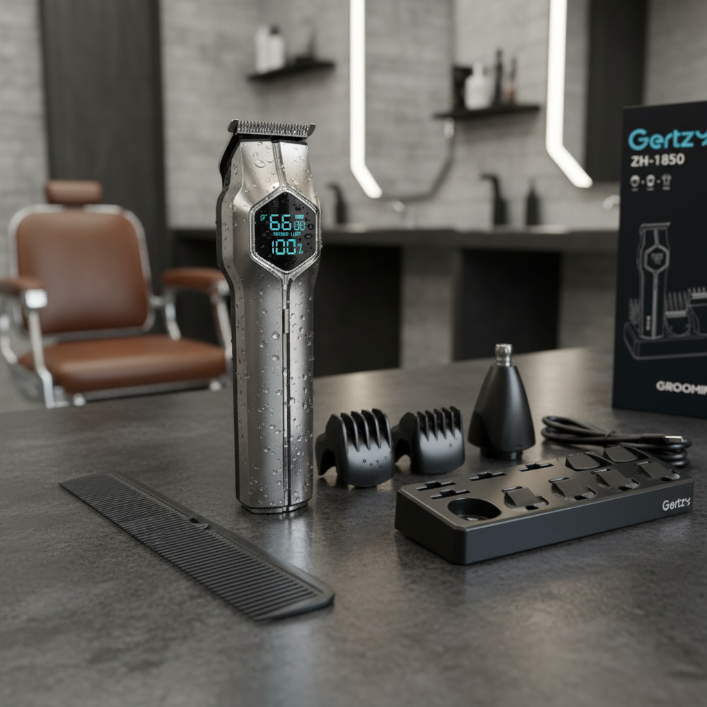 Men's Waterproof Stainless Steel Hair Clipper Set